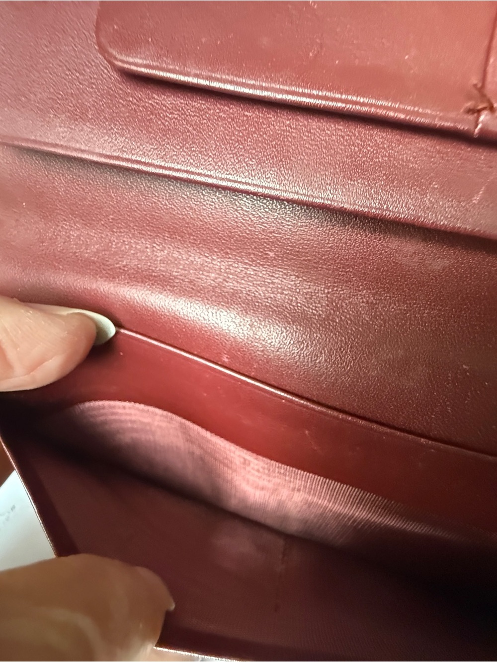 Vintage Authentic Cartier Burgundy Leather Long Wallet Checkbook Holder - Picture 7 of 12